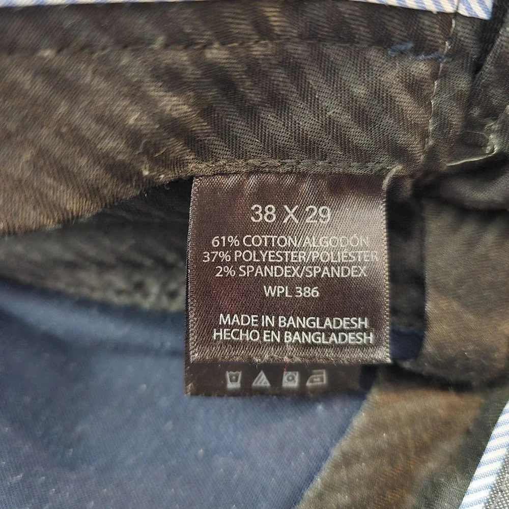 Haggar Dress Pants Men's 36 x 30 Black Classic Fit Repreve Straight Leg